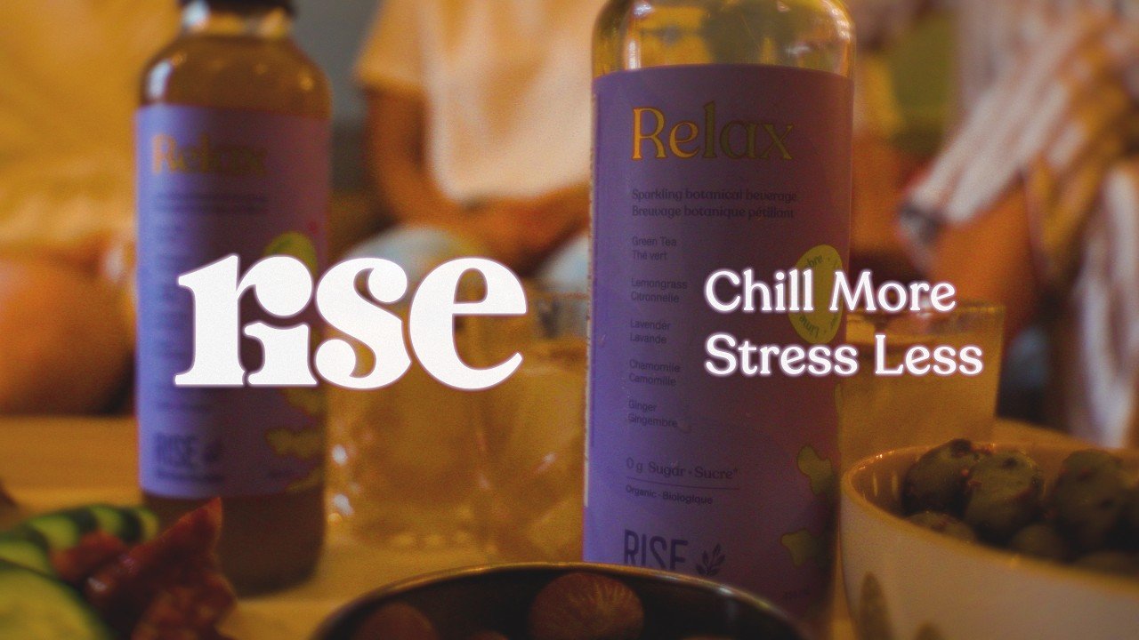 Still from the RISE Kombucha spec ad
